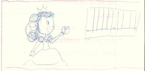 La princesa encerrada dibujo 2